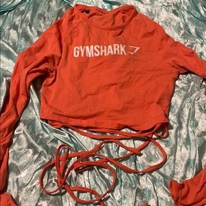Coral Gym Shark Crop Top